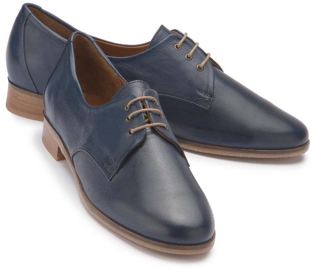 dunkelblaue-elegante-Schnürschuhe - Schuhe für Schlaghosen